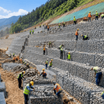 Gabion wall